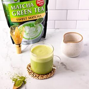 Ito En Matcha Green Tea, Sweet Powder, 17.5 Ounce (Pack of 1), Sweetened Green Tea Powder