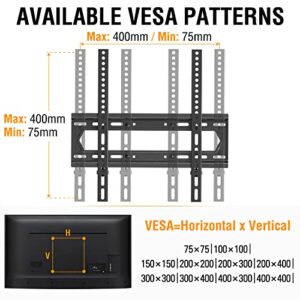 ELIVED Full Motion TV Mount TV Wall Mount Swivel and Tilt for Most 26-55 Inch TVs, Wall Mount TV Bracket with Dual Articulating Arms, Max VESA 400x400, 88 lbs. Loading, 16" Studs