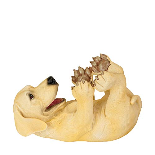 True Lab Playful Pup Bottle Holder for Tabletop and Countertop, Animal Wine Rack, Set of 1, Yellow