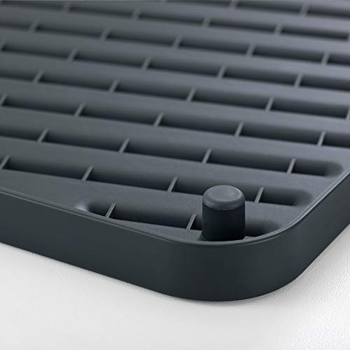 Joseph Joseph - 85139 Joseph Joseph Flip-Up Drain Board with Foldable Dish Rack, One-size, Gray