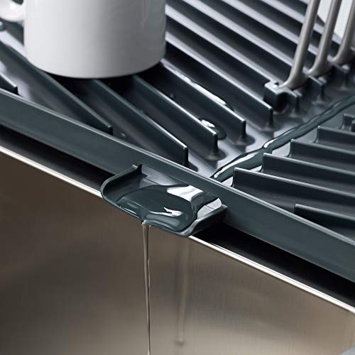 Joseph Joseph - 85139 Joseph Joseph Flip-Up Drain Board with Foldable Dish Rack, One-size, Gray