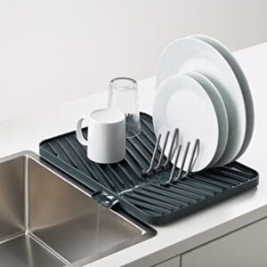 Joseph Joseph - 85139 Joseph Joseph Flip-Up Drain Board with Foldable Dish Rack, One-size, Gray