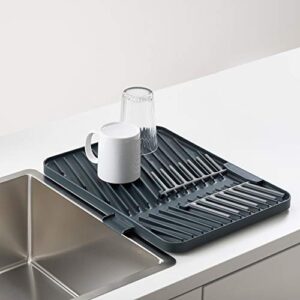 Joseph Joseph - 85139 Joseph Joseph Flip-Up Drain Board with Foldable Dish Rack, One-size, Gray