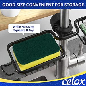 CELOX 12 Pack Dish Sponge for Kitchen, Dual Sided Scrub Sponge Heavy Duty, Non Scratch Sponges Perfect for Kitchen Dishwashing and Household Cleaning, Highly Absorbent and Easy to Dry for Reuse