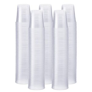 [500 pack] 3 oz. clear plastic cups, small disposable bathroom, espresso, mouthwash polypropylene cups