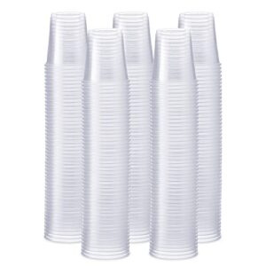 [500 Pack] 3 oz. Clear Plastic Cups, Small Disposable Bathroom, Espresso, Mouthwash Polypropylene Cups