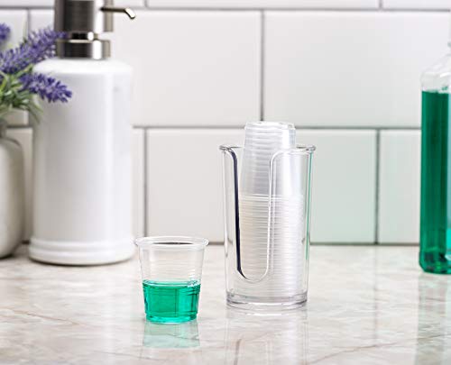 [500 Pack] 3 oz. Clear Plastic Cups, Small Disposable Bathroom, Espresso, Mouthwash Polypropylene Cups