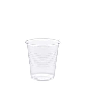 [500 Pack] 3 oz. Clear Plastic Cups, Small Disposable Bathroom, Espresso, Mouthwash Polypropylene Cups