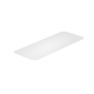 thirteen chefs industrial shelf liners 36 x 14 inch, 5 pack set for wired shelving racks, clear polypropylene