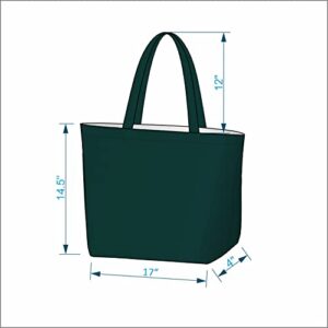 Eco Right Canvas Tote Bag for Women with Zipper, Large Tote Bags for Women for Shopping, Work & Beach