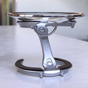 Trivae Unique Patented Pan Lid, Utensil and Pot Holder, Dish / Cake Serving Stand and Trivet in One for The Kitchen Lover