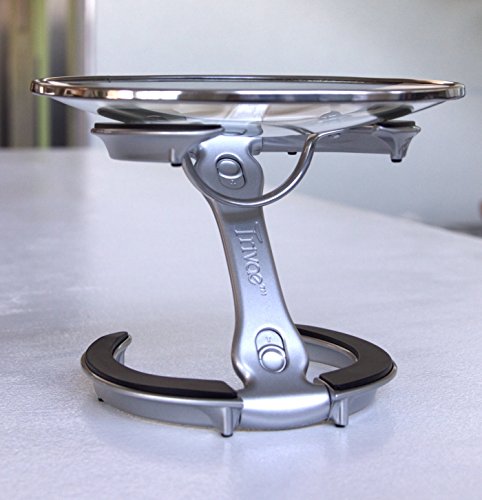 Trivae Unique Patented Pan Lid, Utensil and Pot Holder, Dish / Cake Serving Stand and Trivet in One for The Kitchen Lover