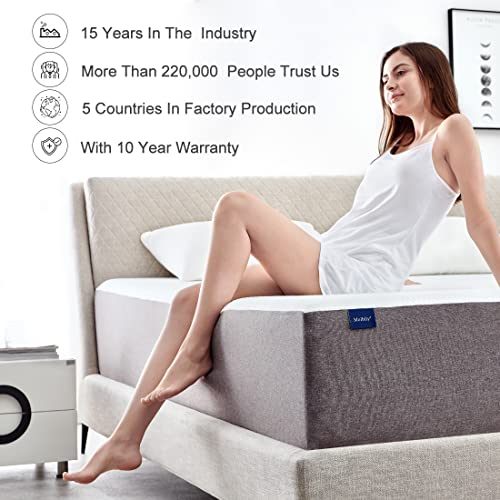 Molblly Queen Mattress 10 Inch Memory Foam Mattress in a Box, Fiberglass Free,Breathable Bed Comfortable Mattress for Cooler Sleep Supportive & Pressure Relief, Queen Size Mattress 60" X 80" X 10"