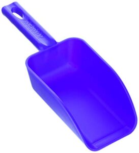 vikan remco 63003 color-coded plastic hand scoop – bpa-free food-safe kitchen utensils, restaurant and food service supplies, 16 oz, blue