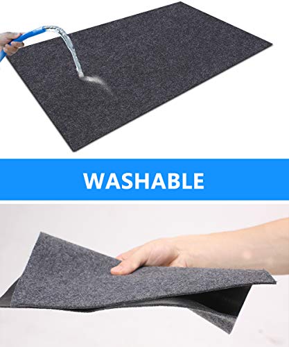 Under The Sink Mat， kitchen cabinet mat – Waterproof/Absorbent – Protects Cabinets，Absorbent felt material，Anti-Slip and Waterproof Backing，Contains Liquids，Washable (36" x 24")