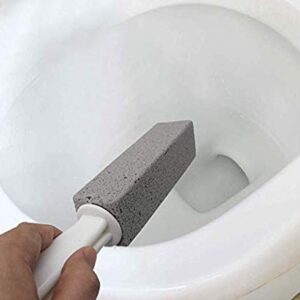 Pumice Cleaning Stone with Handle Toilet Bowl Cleaner Hard Water Ring Remover for Bath/Pool/Kitchen/Household Cleaning (4)