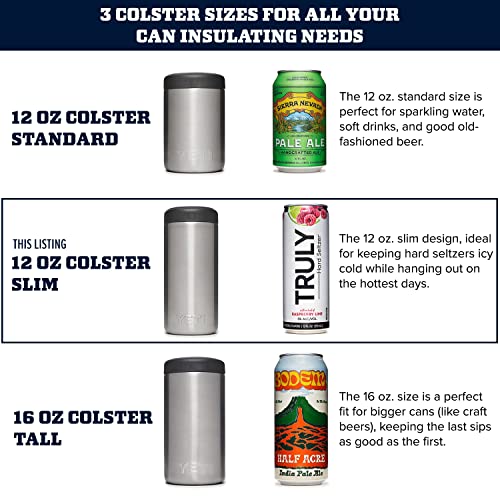 YETI Rambler 12 oz. Colster Slim Can Insulator for the Slim Hard Seltzer Cans, Alpine Yellow