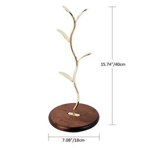 HoroM Gold Coffee Mug Tree for Counter, Coffee Mug Holder Stand, Mug Rack Countertop