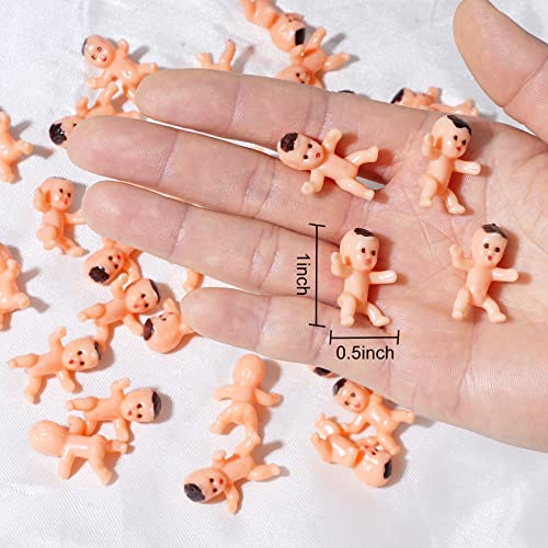 40 Pcs 1Mini Plastic Babies Party Baby Shower ice cube Game Decor Party Decorations