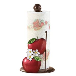 collections etc metal apple blossom paper towel holder