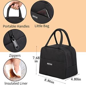 Neeyoo Lunch Bag for Women, Simplicity Lunch Tote Bag, Wide-Open Environmental Material Long-lasting Insulation Lunch Container