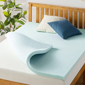 best price mattress 1.5 inch ventilated memory foam mattress topper, cooling gel infusion, certipur-us certified, queen