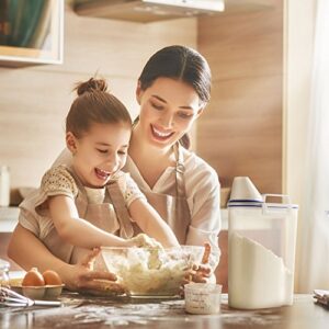 TBMax Cereal Container Oatmeal Dispenser - 2Pack, Rice Storage Bin with Airtight Design+ Measuring Cup + Pour Spout + 2KG Capacities Perfect for Suger Grain Flour Nuts Organization