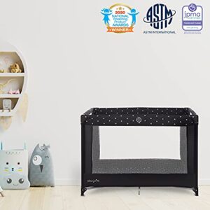 Dream On Me Nest Portable Play Yard in Onyx