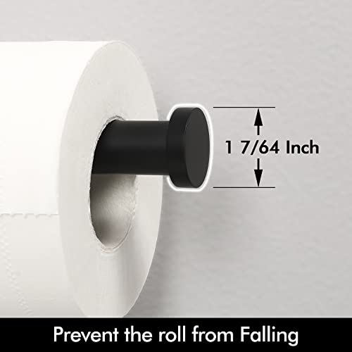 KES Black Toilet Paper Holder, Bathroom Tissue Holder Paper Roll SUS 304 Stainless Steel Wall Mount Matte Black, A2175S12-BK