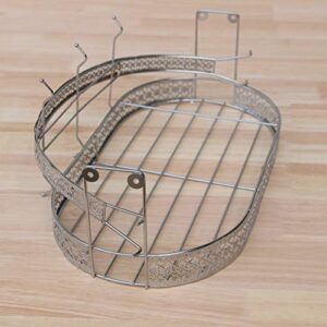 Mug Holder Coffee Cup Holder Stand Dishes Organizer Wrought Iron Mug Drainer Storage Drying Rack for Counter Cabinet Table Kitchen Restaurant Office (Silver A)