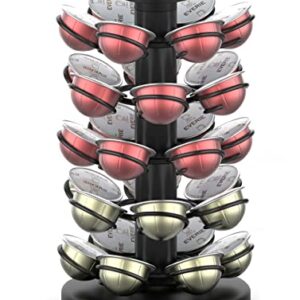 EVERIE Coffee Pod Holder Carousel Compatible with Nespresso Vertuoline Capsules, Holds 30 Pods, NRT03S