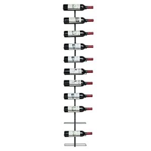 12 bottle wall mounted wine rack, adjustable tier wall hanging wine holder towel rack, detachable wine storage organizer used as one or four, for kitchen, pantry, dining room, bar, wine cellar