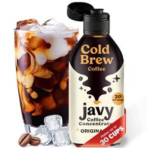 javy coffee 30x cold brew coffee concentrate, perfect for instant iced coffee, cold brewed coffee and hot coffee