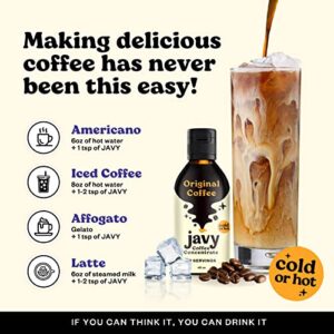 Javy Coffee 30X Cold Brew Coffee Concentrate, Perfect for Instant Iced Coffee, Cold Brewed Coffee and Hot Coffee