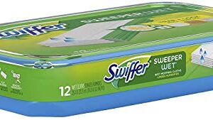 Swiffer Sweeper Wet Mopping Pad Refills for Floor Mop Open Window Fresh Scent 12 Count - 1 Pack