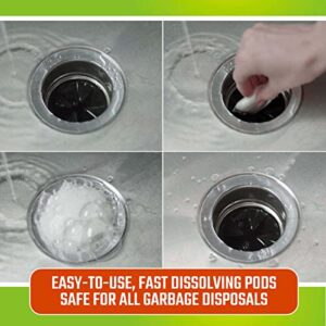 CLR Fresh & Clean Garbage Disposal, Fresh Scent Weekly Foaming Cleaning Pods, 5 Pods Total (Packaging May Vary)