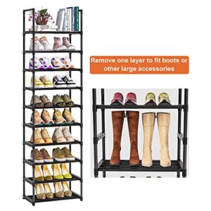 OYREL Shoe Rack, Sturdy Metal Shoe Rack Organizer,Narrow Shoe Rack,Shoe Racks for Closets,Shoes Rack,Shoe Stand,Shoe Shelf