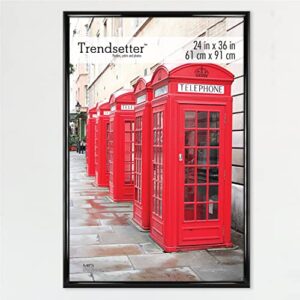 mcs trendsetter poster frame, black, 24 x 36 in, single