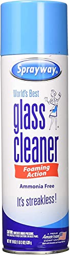 Sprayway Glass Cleaner , Foam Action , 19 Fl Oz , ( Pack of 3 ) - Bonus Ultra Fine Microfiber Cleaning Cloth for Glass