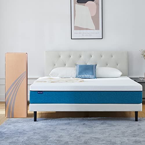 IYEE NATURE Queen Mattress, 10 inch Gel Memory Foam Mattress in a Box, Foam Bed Mattresses Medium Firm Foam Mattress,Queen Size Mattress 60 * 80 * 10 inch