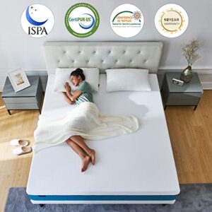 IYEE NATURE Queen Mattress, 10 inch Gel Memory Foam Mattress in a Box, Foam Bed Mattresses Medium Firm Foam Mattress,Queen Size Mattress 60 * 80 * 10 inch