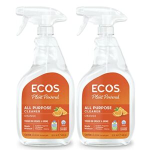 ecos® all purpose cleaner, orange, 22oz bottle by earth friendly products (pack of 2)