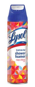 lysol foamer aerosol bathroom cleaner, mango & hibiscus, 19 ounce