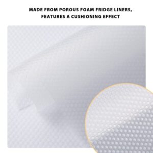 12 PCS Refrigerator Liners,Cailide Washable Mats Covers Pads,Home Kitchen Gadgets Accessories Organization for Glass Shelves Multi-Use Shelf Drawer Fridge Liners (White, 12 Pack (17.7"×11.6"))