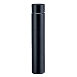 stainless steel tumbler, insulated water bottle, slim, skinny, leakproof, 8oz, black¡­