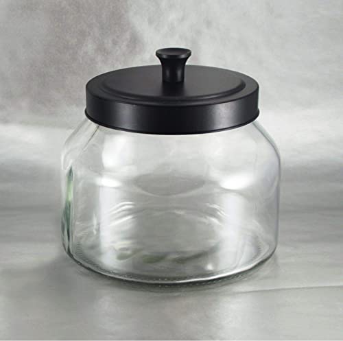 Grant Howard 59104 Storage Jar Black Matte Metal Top, 51 oz.