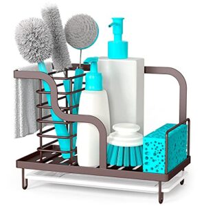 favothings kitchen sink caddy sponge holder dish brush holder sus304 stainless steel for home kitchen