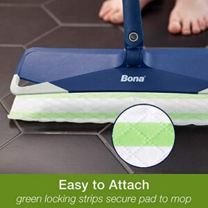 Bona Multi-Surface Floor Disposable Wet Cleaning Pads, for Stone Tile Laminate and Vinyl LVT/LVP, 12ct