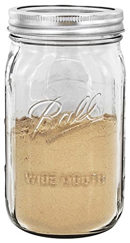 Ball Wide Mouth 32-Ounces Quart Mason Jars with Lids and Bands, Set of 2