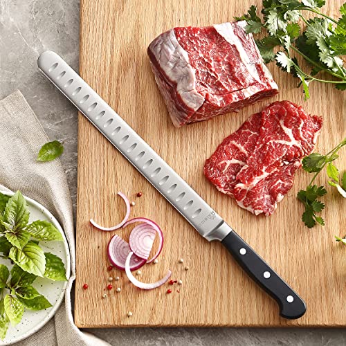 MAIRICO Ultra Sharp Premium 11-inch Stainless Steel Carving Knife - Ergonomic Design - Best for Slicing Roasts, Meats, Fruits and Vegetables